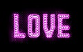 Love Neon Glow Light Logo Illustration