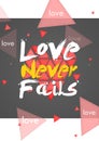 Love Never Fails Portrait Dark Background Royalty Free Stock Photo