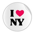 Love New York Sticker (STICKER SERIES) Royalty Free Stock Photo