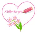 Love Note - Wild Pink Flowers