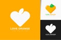 Love orange logo design