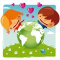 Love our planet Royalty Free Stock Photo