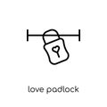 love Padlock icon from Wedding and love collection.