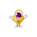 Love padlock mascot cartoon style as an Elf