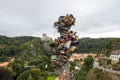 Love padlocks on the bridge Vranov nad Dyji castle