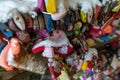 Love padlocks symbolizing love between couples at Namsan tower in Seoul South Korea Royalty Free Stock Photo