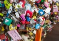 Love padlocks at N Seoul Tower Royalty Free Stock Photo