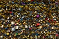 Love Padlocks at Pont des Arts in Paris, France Royalty Free Stock Photo