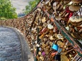 love padlocks at pont des arts, paris