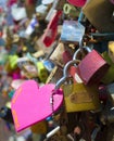 Love padlocks at the Seoul Tower in Namsan Park