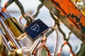 Love Paris Padlocks hanging on a fence