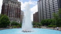 LOVE Park Fountain in Philadelphia Royalty Free Stock Photo