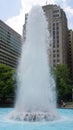 LOVE Park Fountain in Philadelphia Royalty Free Stock Photo