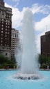 LOVE Park Fountain in Philadelphia Royalty Free Stock Photo