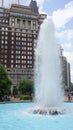 LOVE Park Fountain in Philadelphia Royalty Free Stock Photo