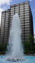 LOVE Park Fountain in Philadelphia Royalty Free Stock Photo