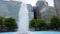 LOVE Park Fountain in Philadelphia Royalty Free Stock Photo