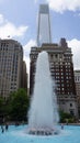 LOVE Park Fountain in Philadelphia Royalty Free Stock Photo