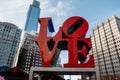 The LOVE Park, officially known as John F Kennedy Plaza Royalty Free Stock Photo