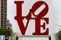 Love Park, officially known as John F. Kennedy Plaza, is a plaza located in Center City, Philadelphia Royalty Free Stock Photo