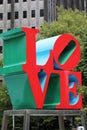 Love Park, officially known as John F. Kennedy Plaza, is a plaza located in Center City, Philadelphia Royalty Free Stock Photo