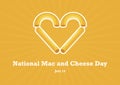 National Mac and Cheese Day vector