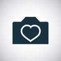 Love photography icon for web and