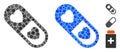 Love Pill Mosaic Icon of Circle Dots