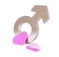 Love pill for men Royalty Free Stock Photo