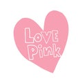 Love Pink heart shaped design Royalty Free Stock Photo