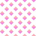 love pink triangle mixing to square half orange color beauty shape seamless pattern on white background
