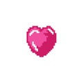 Love pixel art design Logo Royalty Free Stock Photo