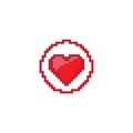 Love pixel art design Logo Royalty Free Stock Photo