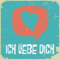 Love poster in German