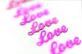 Love poster for greeting card or social media content