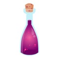 Love potion bottle or chemistry flask vector illustration graphic Royalty Free Stock Photo