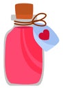 Love potion, illustration, vector Royalty Free Stock Photo