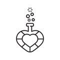 love potion. Vector illustration decorative design Royalty Free Stock Photo