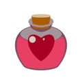 love potion on white background
