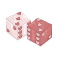 love dice Royalty Free Stock Photo