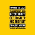 Love quote. Love typographic poster. Black text over yellow background.