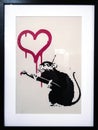 Love Rat, Banksy 2004 Royalty Free Stock Photo