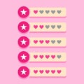 love rating symbol design