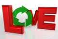 Love Recycling Royalty Free Stock Photo