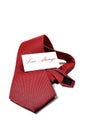 Love always red necktie gift