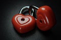 Love red romance padlock. Royalty Free Stock Photo