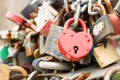 Love red romance lock Royalty Free Stock Photo