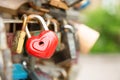 Love red romance lock Royalty Free Stock Photo