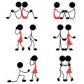 Love and relationship icon set