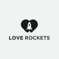 love rocket logo icon design Royalty Free Stock Photo